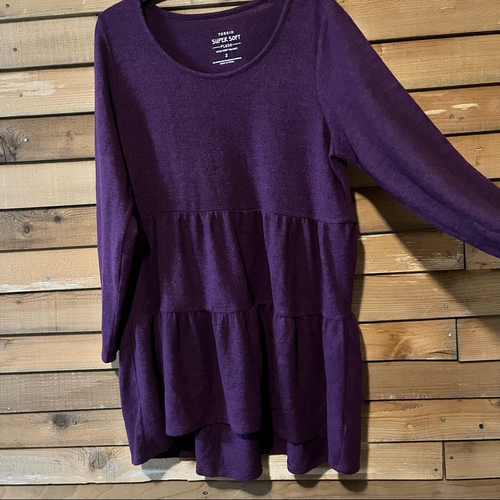 Torrid Super Soft Plush Tiered Tunic